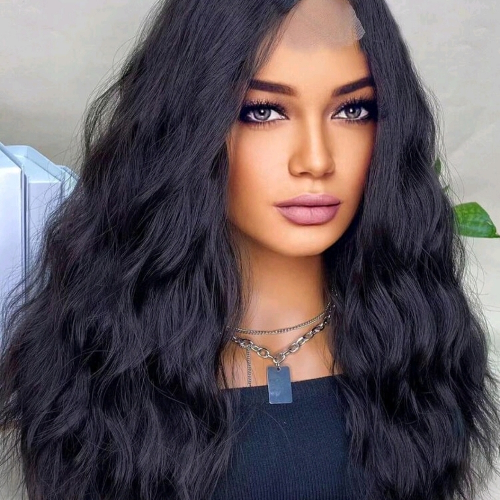 LydiaMFahions Glueless Black Curly Wig